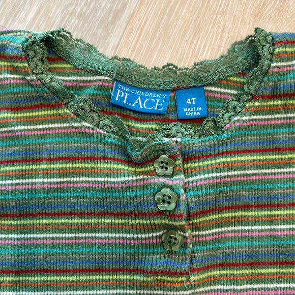 Striped Long Sleeve Knit Kids Shirt. Size 4T. The Children’s Place. - Picture 2 of 5